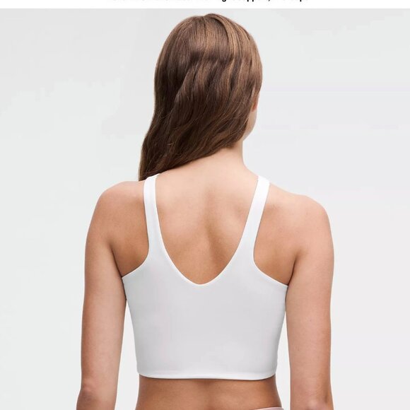 🌸4/$50🌸 Lululemon Bend This V and Racer Bra – White (Reversible) - Picture 5 of 13